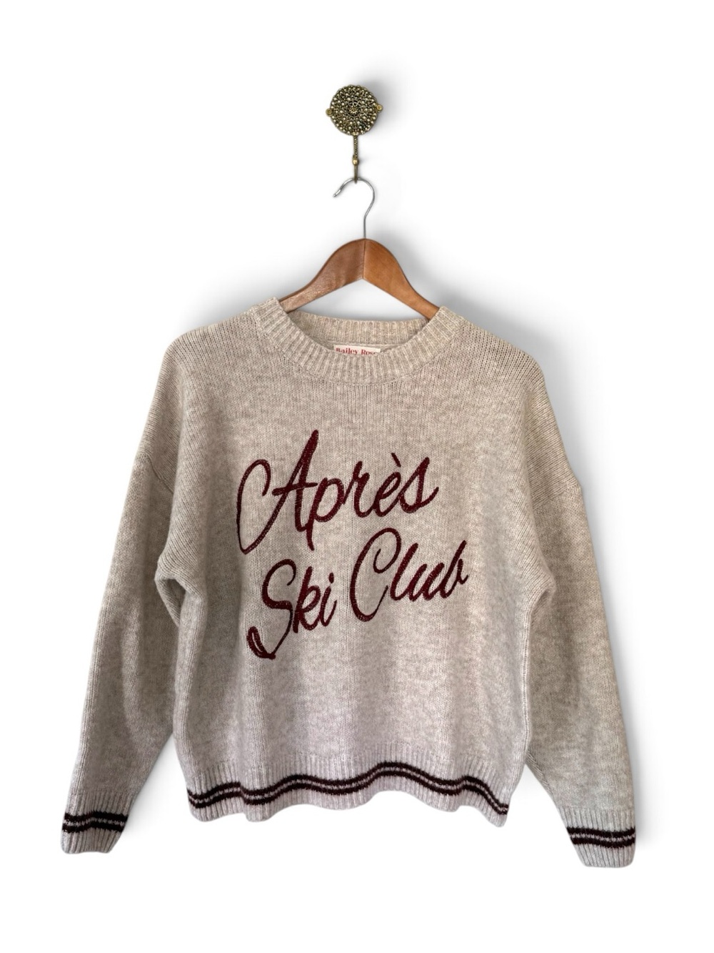 Vintage Après Ski Club Crewneck Sweater | Bailey Rose | Cozy Cabin Core